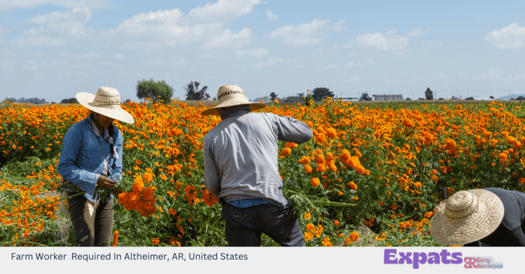 Farm Worker Required In Altheimer, AR, United States