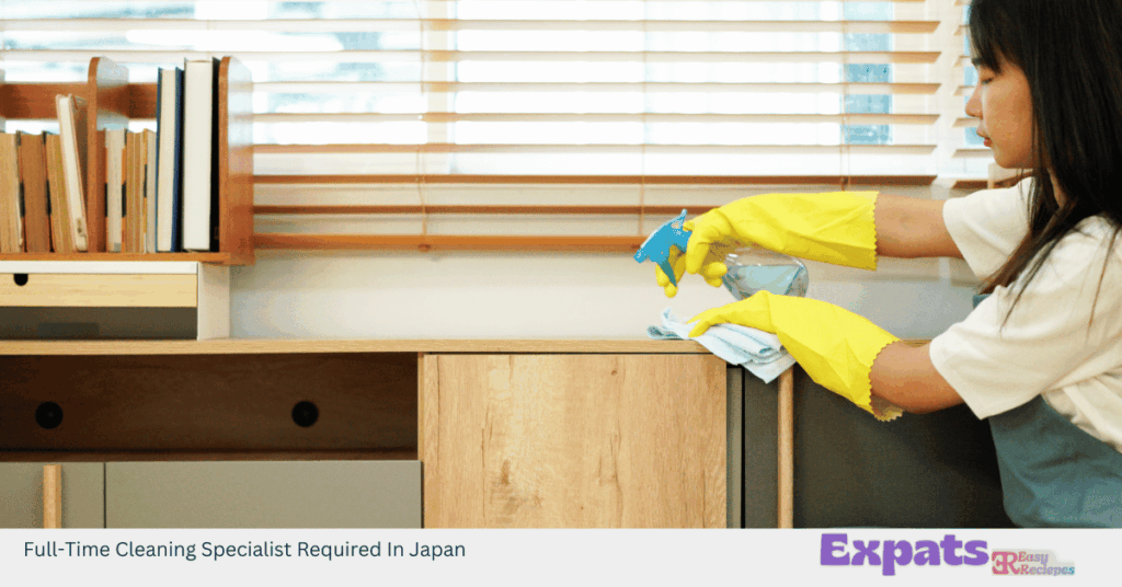 Full-Time Cleaning Specialist Required In Japan