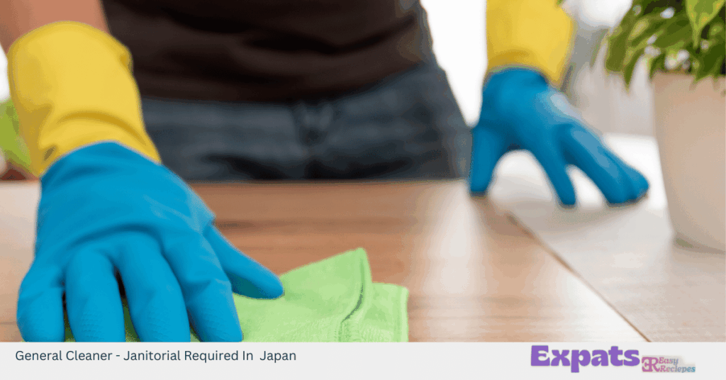 General Cleaner - Janitorial Required In Japan
